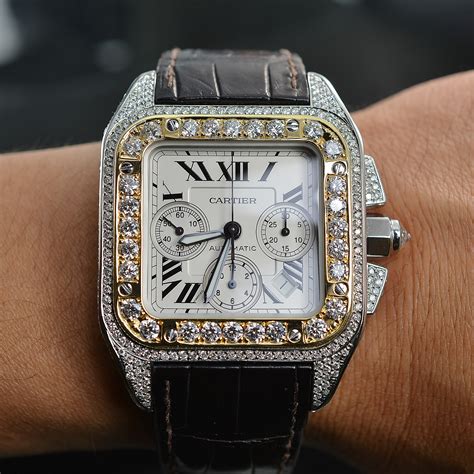 cartier mens santos|cartier santos xl with diamonds.